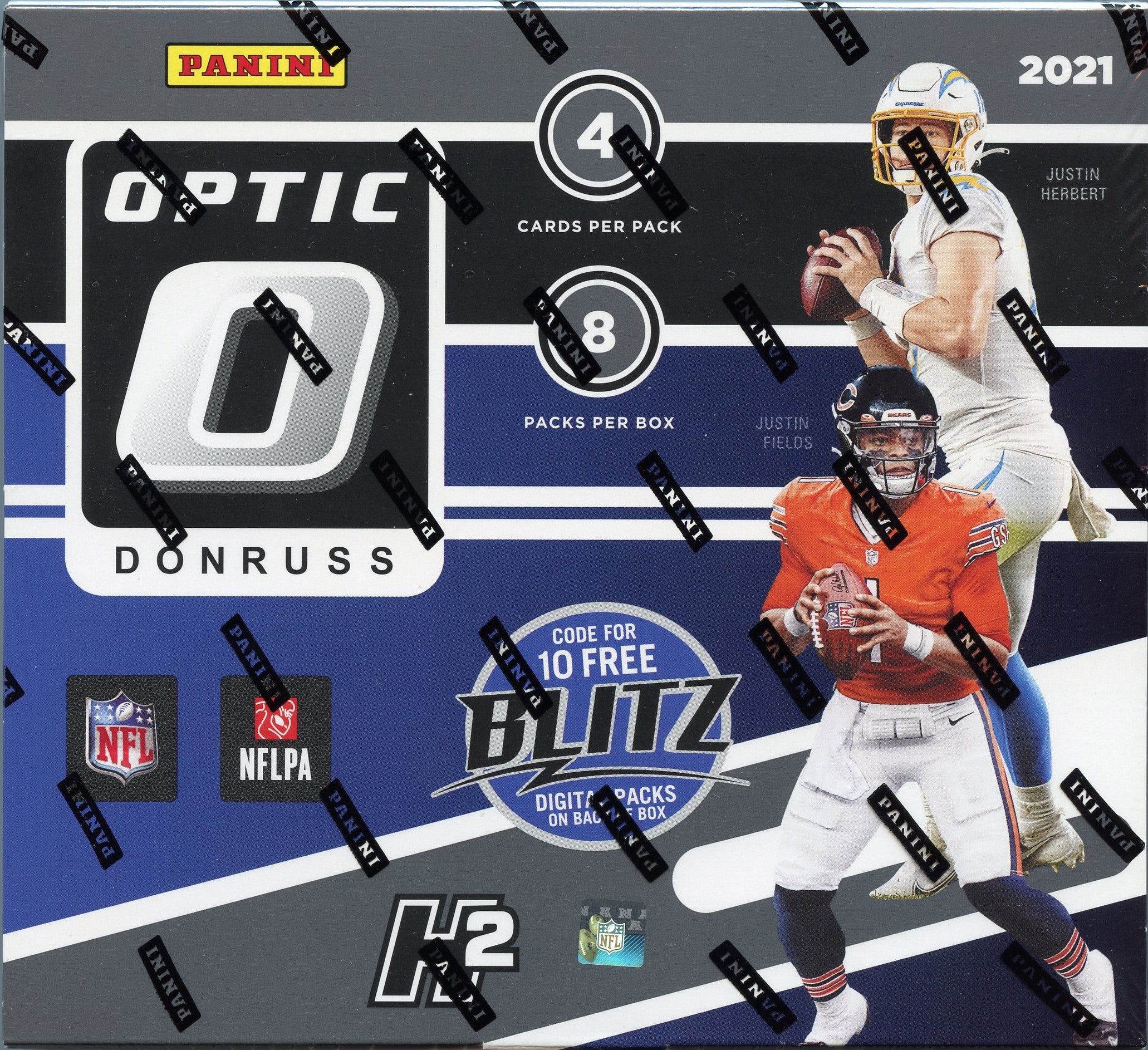 2021 Panini Donruss NFL Football H2 Hybrid box (10 pks/bx)