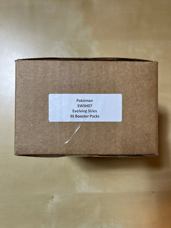Pokemon Evolving Skies x36 Factory Sealed Booster Packs in Cardboard Box