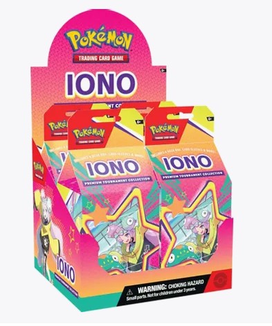 Pokemon Iono Premium Tournaments Collection Factory Sealed Display