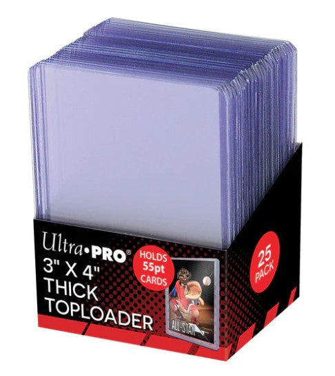 Ultra Pro Action Packed 55PT 3"x 4" Toploader 25ct Pack