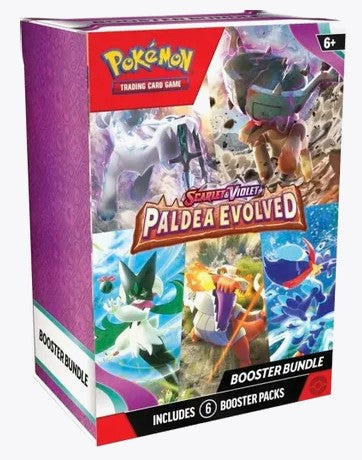 Pokemon Scarlet & Violet Paldea Evolved Factory Sealed Booster Bundle Box (6 packs)