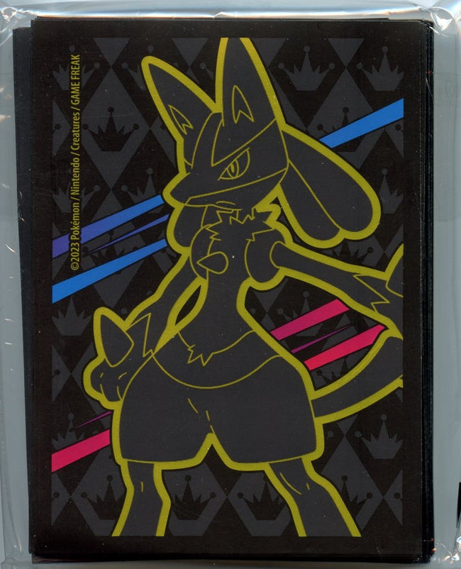 Pokemon Crown Zenith Lucario Card Sleeves from Elite Trainer Box 65 Sleeves