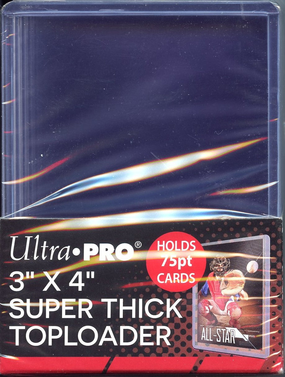 Ultra Pro Thick 75PT 3"x 4" Toploader 25ct Pack