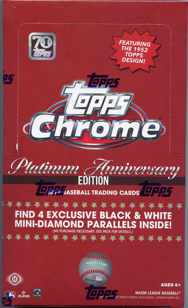 2021 Topps Chrome Platinum Anniversary Baseball Factory Sealed LITE Box