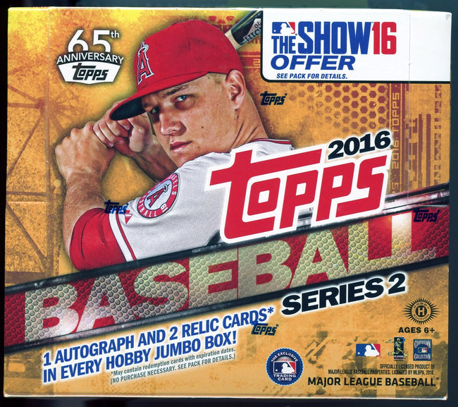 2016 Topps Series 2 Baseball Jumbo Box