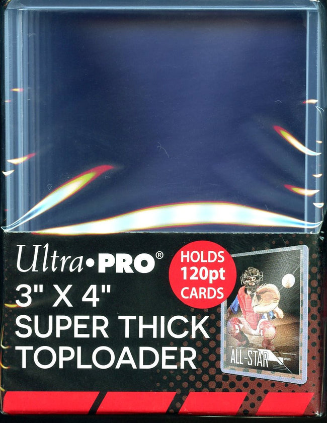 Ultra Pro Super Thick 120PT 3"x 4" Toploader 10ct Pack