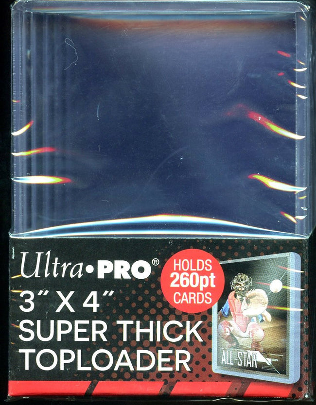 Ultra Pro Super Thick 260PT 3"x 4" Toploader 10ct Pack