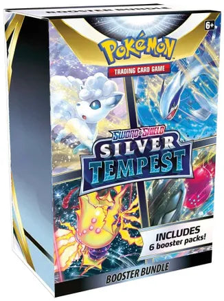 Pokemon Sword & Shield Silver Tempest Sealed Booster Bundle (6 Packs)
